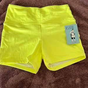 Neon yellow PHR Fleo shorts